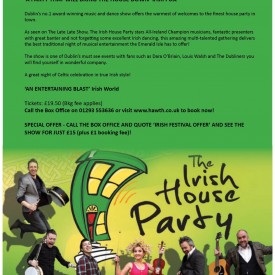 Irish House Party at Crawley 'Special Offer' flyer