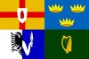 Four Provinces Flag (Clockwise from TP): Ulster, Munster, Connacht and Leinster